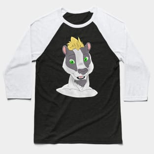 Anthro badger face Baseball T-Shirt